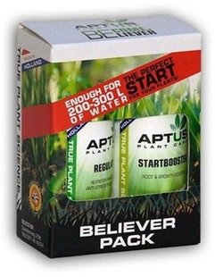 ПАКЕТ BELIVER PACK - НАБІР СТИМУЛЯТОРІВ ДЛЯ ЗРОСТАННЯ ТА ЦВІТІННЯ (РЕГУЛЯТОР 50 МЛ + STARTBOOSTER 50 МЛ), ДОГЛЯД ЗА РОСЛИНАМИ APTUS (Грунт, ГІДРО, КОКОС),