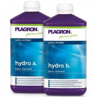 ДОБРИВО, ДВОКОМПОНЕНТНИЙ, PLAGRON HYDRO AB 2X1L