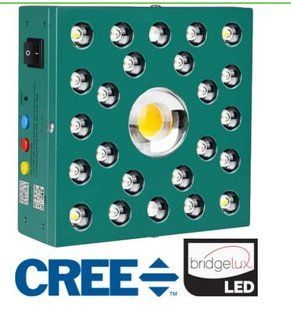 Світлодіодна лампа - LINFA CREE 100, PHYTOLITE, ПОВНИЙ ЦИКЛ, 100 Вт, 20x20x7,5 см, освітлення 60x60 см, LE CREE CXA2530 COB + LED BridgeLux, для вирощування рослин