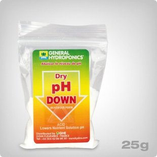 РЕГУЛЯТОР, ЗНИЖУЮЧИЙ РІВЕНЬ PH GHE PH DOWN, ПОРОШОК, 25 Г