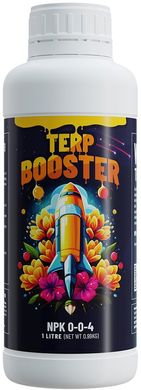 TERP BOOSTER 1L - УВЕЛИЧИВАЕТ ПРОИЗВОДСТВО ТЕРПЕНОВ, МАСЛА И СМОЛ, УЛУЧШАЕТ ЗАПАХ И УСТОЙЧИВОСТЬ, РОСТ И ЦВЕТЕНИЕ, NPK 0-0-4