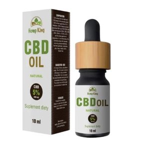 CBD НАТУРАЛЬНЕ МАСЛО 5% - 10 МЛ HEMP KING