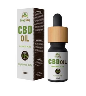 CBD НАТУРАЛЬНЕ МАСЛО PLUS 10% - 10 МЛ HEMP KING