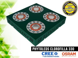 Світлодіодна лампа, CLOROFILLA 330 ВТ, LED CREE CXB3070 COB LED OSRAM SSL80, ДЛЯ ВИРОЩУВАННЯ РОСЛИН