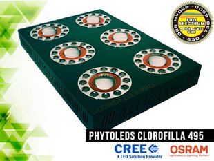 Світлодіодна лампа, CLOROFILLA 495W, LED CREE CXB3070 COB LED OSRAM SSL80, ДЛЯ ВИРОЩУВАННЯ РОСЛИН