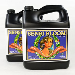 ДВОХКОМПОНЕНТНЕ ДОБРИВО ДЛЯ СТАДІЇ КВІТНЕННЯ З ФОРМУЛОЮ PH PERFECT ADVANCED NUTRIENTS SENSI BLOOM A/B, 2X1 Л