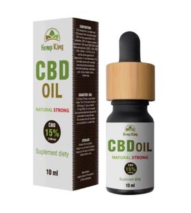 CBD НАТУРАЛЬНЕ МАСЛО STRONG 15% - 10 МЛ HEMP KING