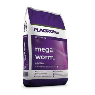 MEGA WORM 25L - КОПРОЛИТНЫЙ ГУМУС, СТИМУЛИРУЮЩИЙ ПОЧВЕННУЮ ФЛОРУ, PLAGRON, микориза, триходерма