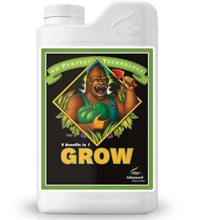 УДОБРЕНИЕ ДЛЯ СТАДИИ РОСТА С ФОРМУЛОЙ PH PERFECT ADVANCED NUTRIENTS GROW, ЗЕМЛЯ, ГИДРО, КОКОС, 0.5 Л